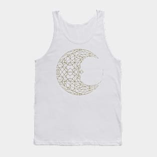 Beautiful geometric pattern crescent moon Tank Top